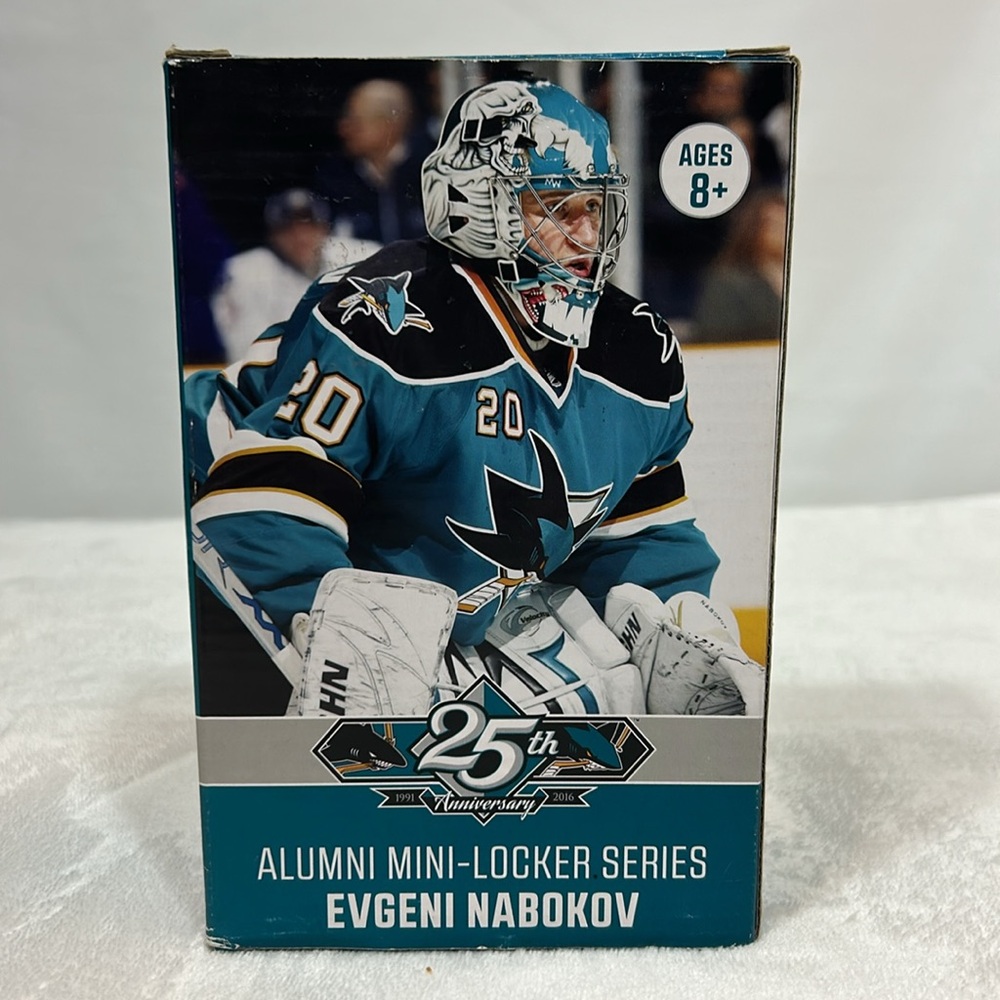 San Jose Sharks 25th Anniversary Alumni Mini- Locker Series EVGENI NABOK…